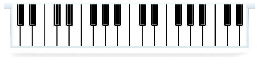 Fillers > Hanging Solid Filler > Piano Keys