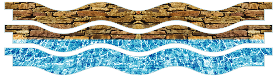 Planks > Wavy Plank x 3 > Wall And Pool