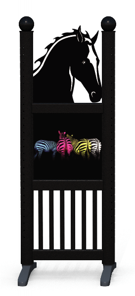 Wing > Combi Horse Head > Colourful Zebras