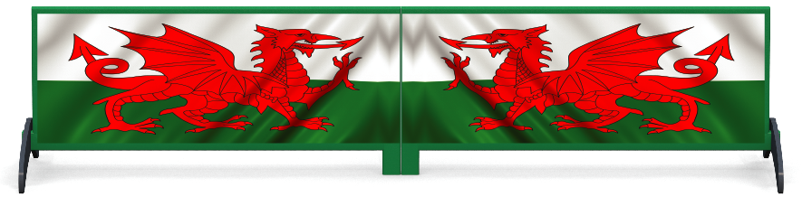 Fillers > Standing Solid Filler > Welsh Flag
