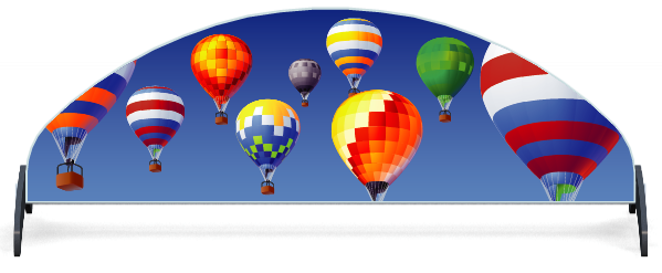 Fillers > Half Moon Filler > Hot Air Balloons