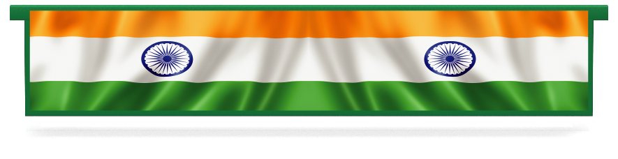 Fillers > Hanging Solid Filler > Indian Flag
