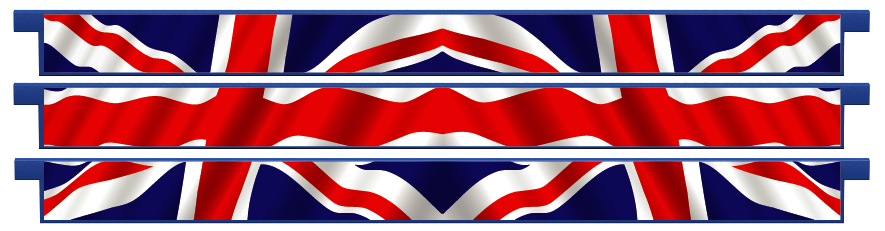 Planks > Straight Plank x 3 > United Kingdom Flag