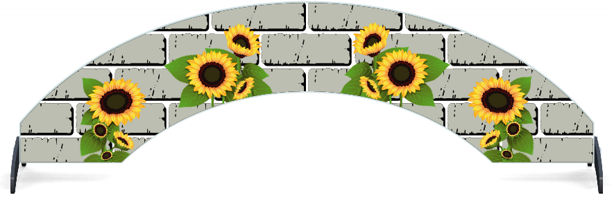 Fillers > Arch Filler > Sunflowers