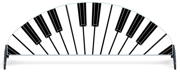 Fillers > Half Moon Filler > Piano Keys