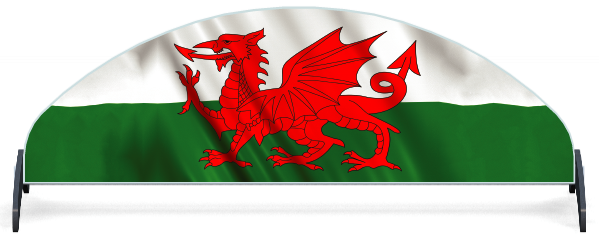 Fillers > Half Moon Filler > Welsh Flag
