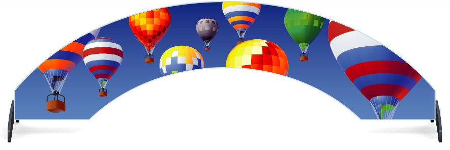 Fillers > Arch Filler > Hot Air Balloons